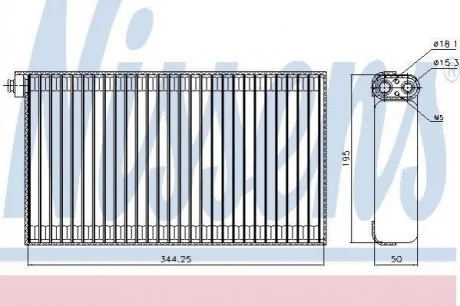 Испаритель кондиционера NISSENS 92310