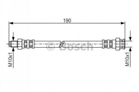 Шланг гальмівний BOSCH 1987481011