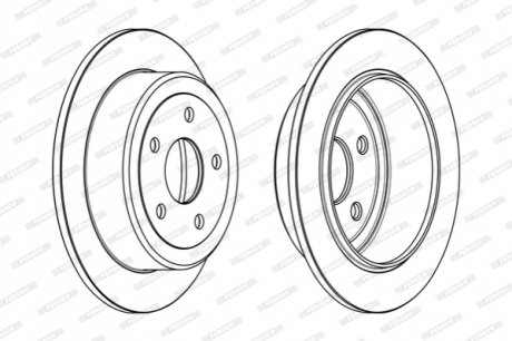 Диск гальмівний FERODO DDF1958C