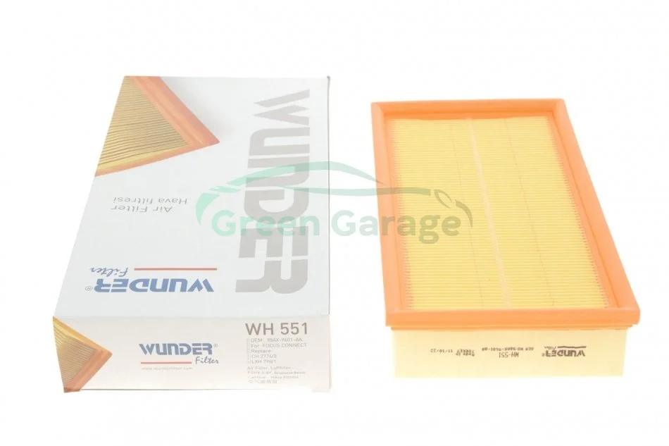 Фільтр повітряний Ford Connect 02- WUNDER WH551 (фото 1)