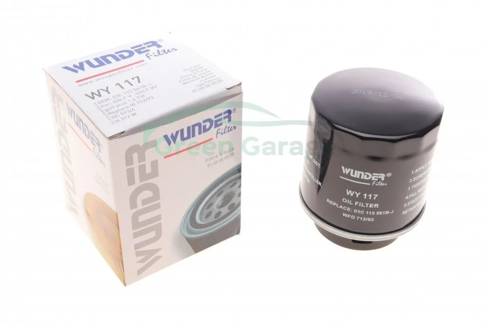 Фільтр масляний WUNDER WY 117 (фото 1)