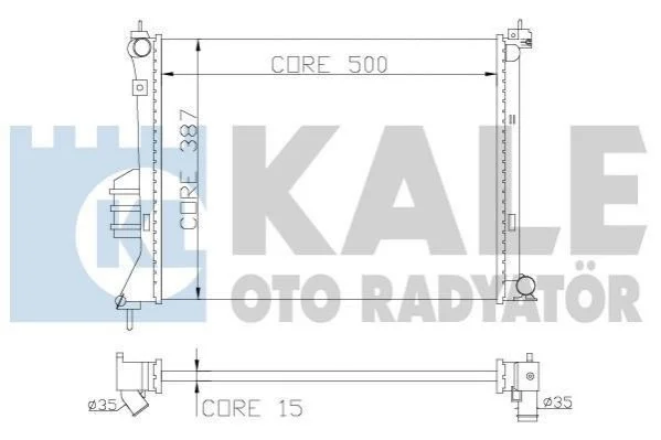 Теплообмінник KALE 358600 (фото 1)