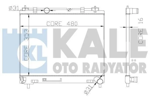 Теплообмінник KALE 342140 (фото 1)