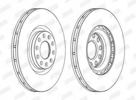 Диск гальмівний !.. JURID 562205JC1