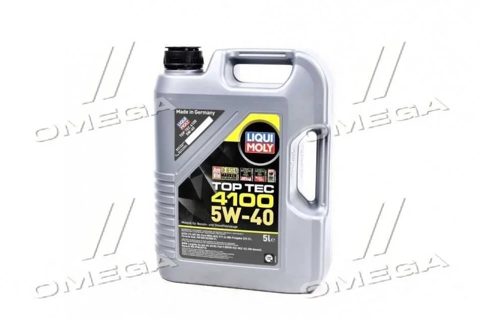 Масло моторн. Liqui Moly TOP TEC 4100 5W-40 API SN/CF ACEA A3/B4/C3 (Канистра 5л) LIQUI MOLY 7501/9511 (фото 1)