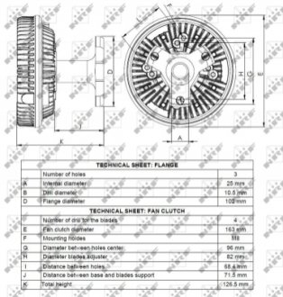 Віскозна муфта NRF 49078