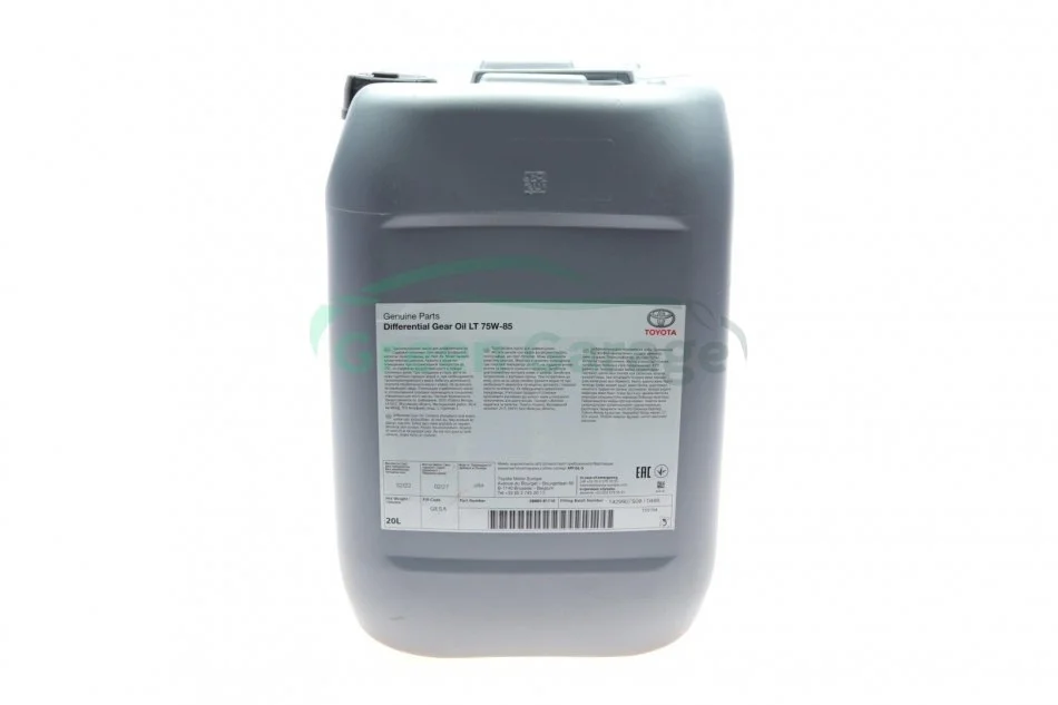 Олива трансмісійна Toyota Differential Gear Oil LT 75W-85, 20л. TOYOTA 0888581110 (фото 1)