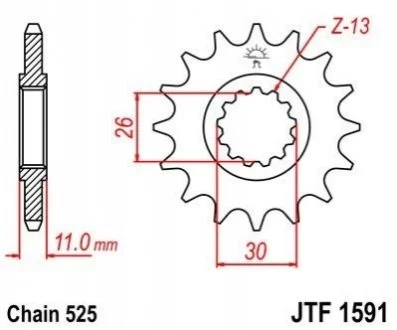 Передня зірка MOTO JT MOTO 10256715