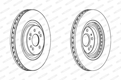 Диск гальмівний FERODO DDF1085C1