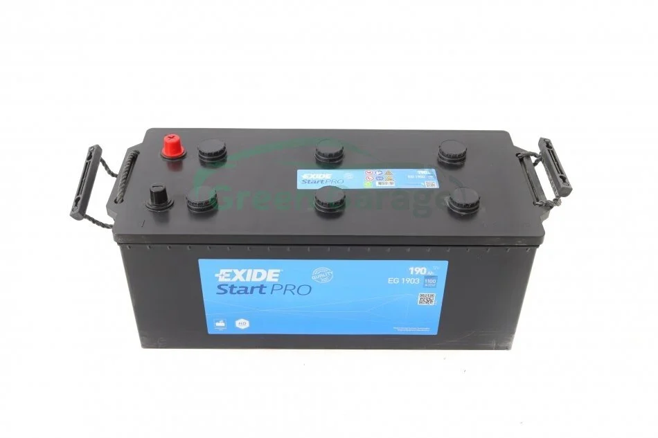 Аккумулятор 190Ah-12v Exide Start PRO (513х223х223),полярность обратная (3),EN1100 EXIDE EG1903 (фото 1)