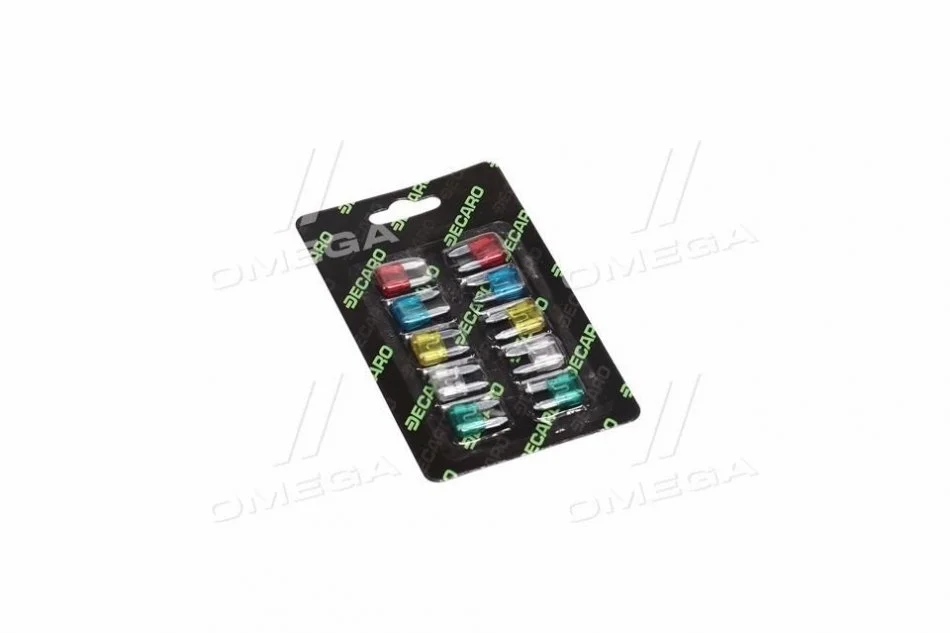 Предохранитель ножевой мини комп. 10 шт. DECARO DECFUSEKIT02 (фото 1)