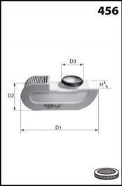 Фільтр повітря (аналогWA9727/LX1686/1) MECAFILTER EL9211