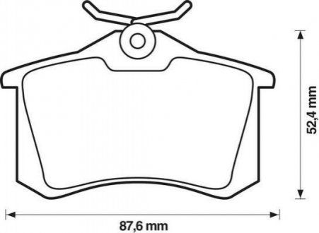 Гальмівні колодки, дискові JURID 571906JC