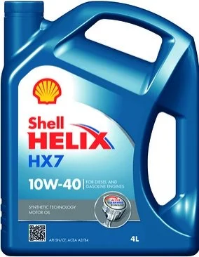 Мастило двигуна Shell Helix HX7 10W40 4L SHELL 550040289 (фото 1)