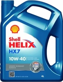 Мастило двигуна Shell Helix HX7 10W40 4L SHELL 550040289