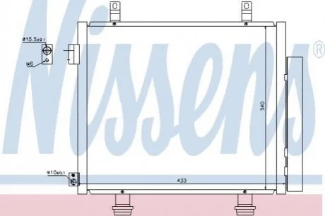 Радіатор кондиціонера NISSENS 940193