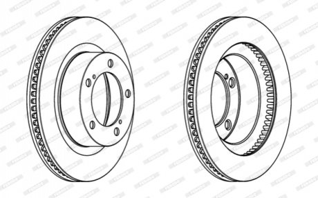 Диск гальмівний FERODO DDF1798C1