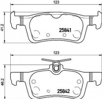 Гальмівні колодки дискові BREMBO P61 121