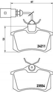Гальмівні колодки дискові BREMBO P85 101 (фото 1)