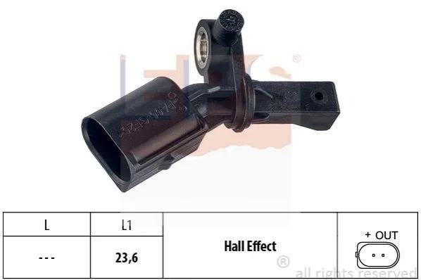 Датчик ABS VAG/Seat/Skoda 99- задн. лiвий EPS 1.960.012 (фото 1)