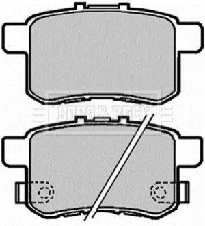 - Гальмівні колодки до дисків BORG & BECK BBP2103