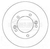 Гальмівний диск BORG & BECK BBD5132