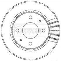 Гальмівний диск BORG & BECK BBD5007