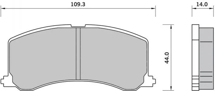 Гальмівні колодки дискові STARLINE BD S413 (фото 1)