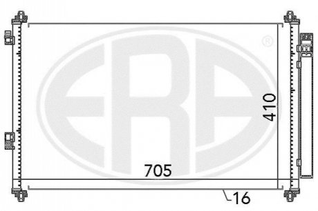 Радіатор кондиціонера ERA 667057