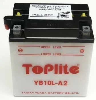 Мотоакумулятор TOPLITE YB10LA2 (фото 1)