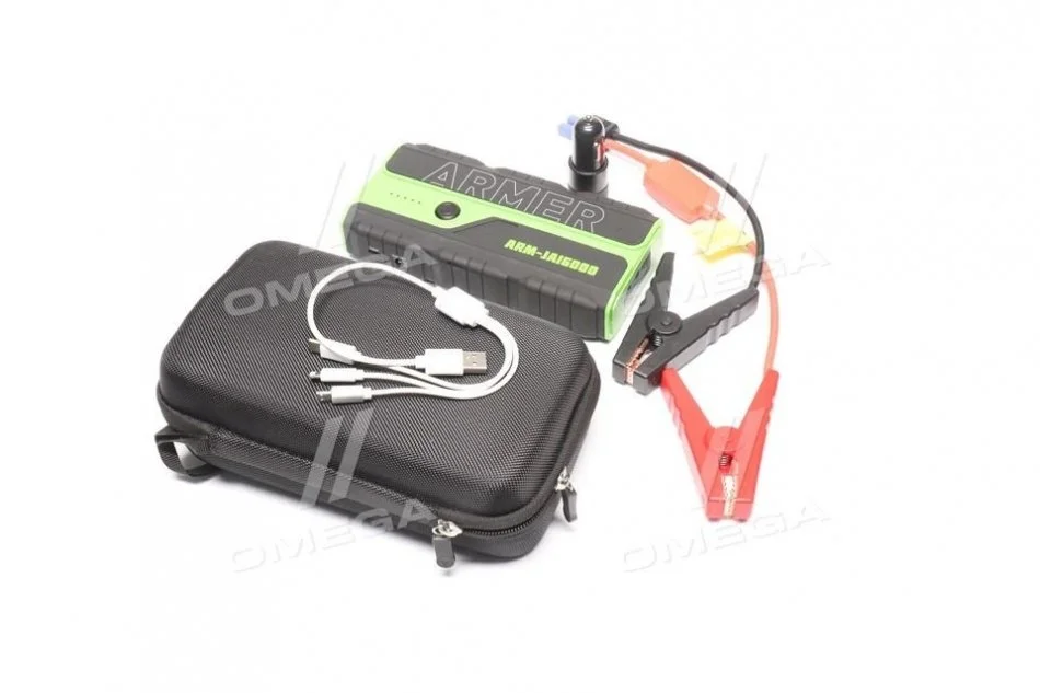 Пуско-зарядний пристрій автономне (power booster), 16000 mAh, 800A, 12V <> ARMER ARMJA16000 (фото 1)
