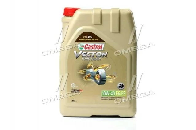 Масло моторн. Castrol VECTON LONG DRAIN 10W-40 E6/E9 (Бочка 20л) CASTROL 15B9D1 (фото 1)