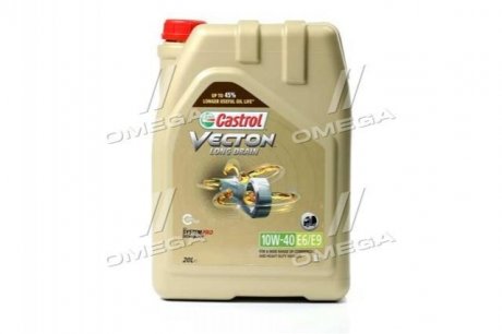 Олива моторна VECTON LONG DRAIN 10W-40 E6/E9 (Бочка 20л) CASTROL 15B9D1