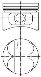 Поршень KOLBENSCHMIDT 40075620
