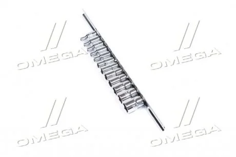 Набор головок 1/4 12ед. 4~13мм (на планке) TOPTUL GAAQ0801U