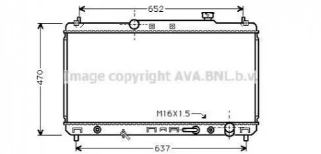 Радиатор охлаждения CAMRY 22i AT 96-01(пр-во AVA) AVA COOLING TO2236