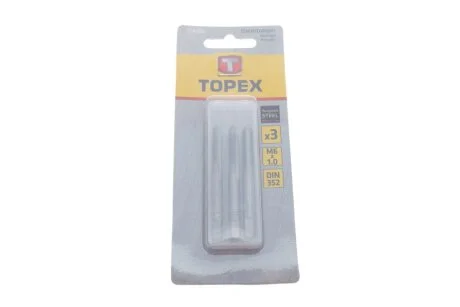 Метчик M6, набор 3 шт.*1 уп. TOPEX 14A206