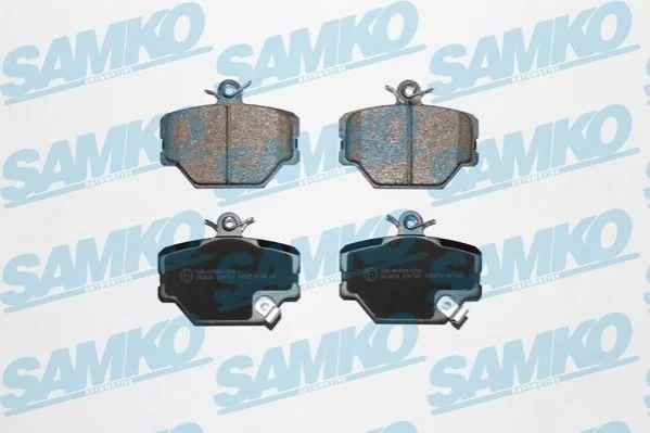 Комплект гальмівних накладок, дискове гальмо SAMKO 5SP761 (фото 1)