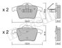 Гальмівні колодки, дискове гальмо (набір) METELLI 2206880 (фото 2)
