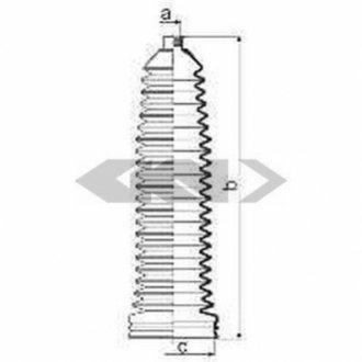 Пильовик кермової рейки SPIDAN 84016