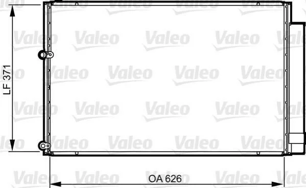 Радіатор кондиціонера VALEO 814158 (фото 1)