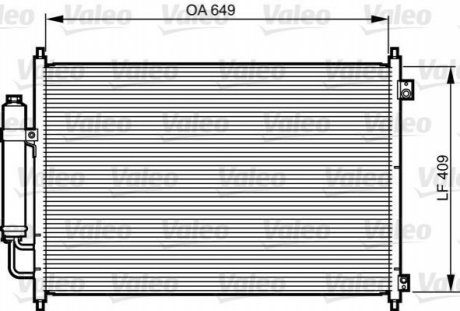 Радіатор кондиціонера VALEO 814231
