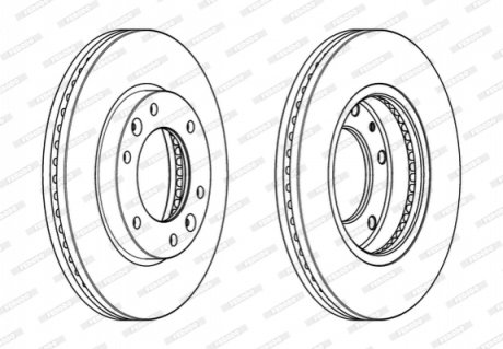 Диск гальмівний FERODO DDF2111C