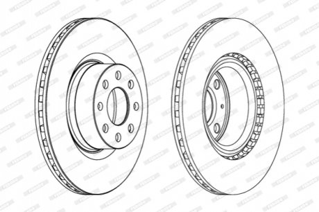 Диск гальмівний FERODO DDF1298C