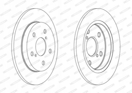 Диск гальмівний FERODO DDF1788C
