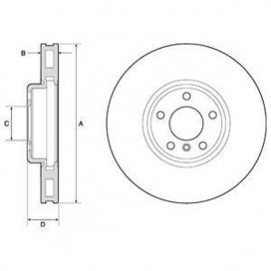 Гальмівний диск DELPHI BG9155C