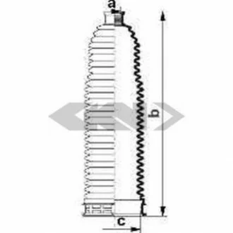 Пильовик кермової рейки SPIDAN 84085