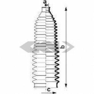 Пильовик кермової рейки SPIDAN 83921