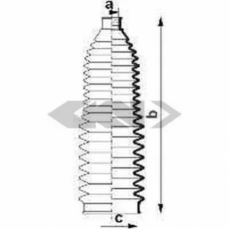 Пильовик кермової рейки SPIDAN 83921