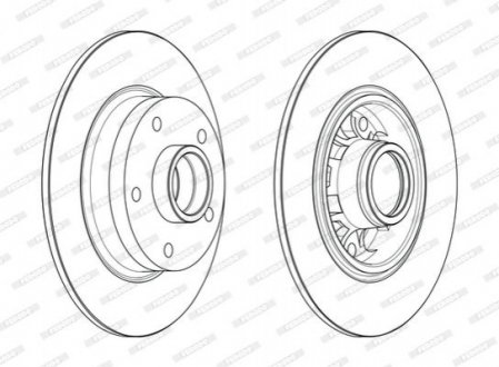 Гальмівний диск FERODO DDF1730-1